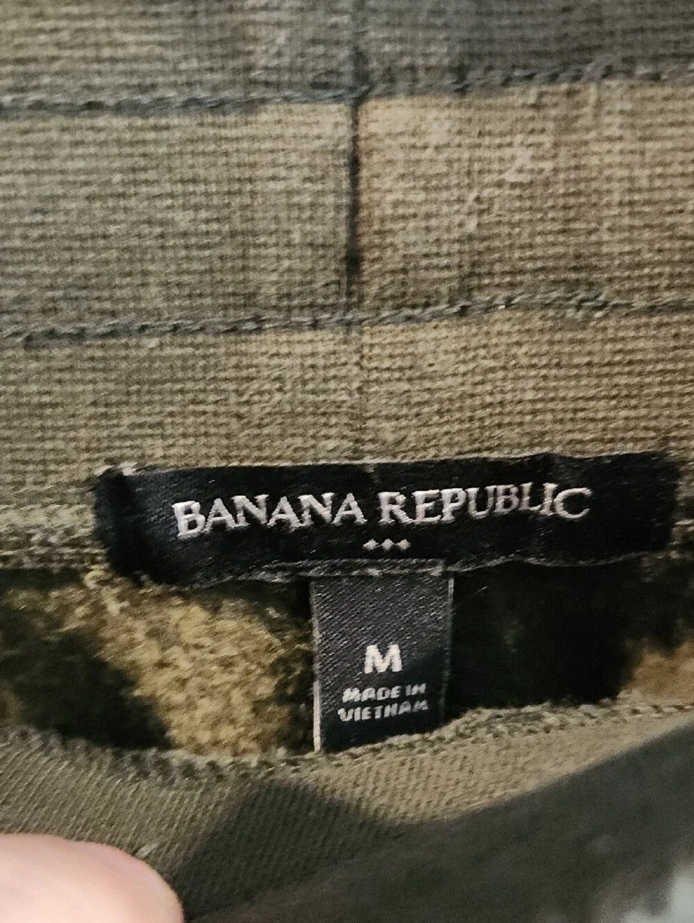 Men's Banana Republic Olive Green Jogger Pants - Casual Drawstring Sweatpants